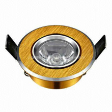 Rushed Gold 1W High Power LED Ceiling Down Light CE and RoHS